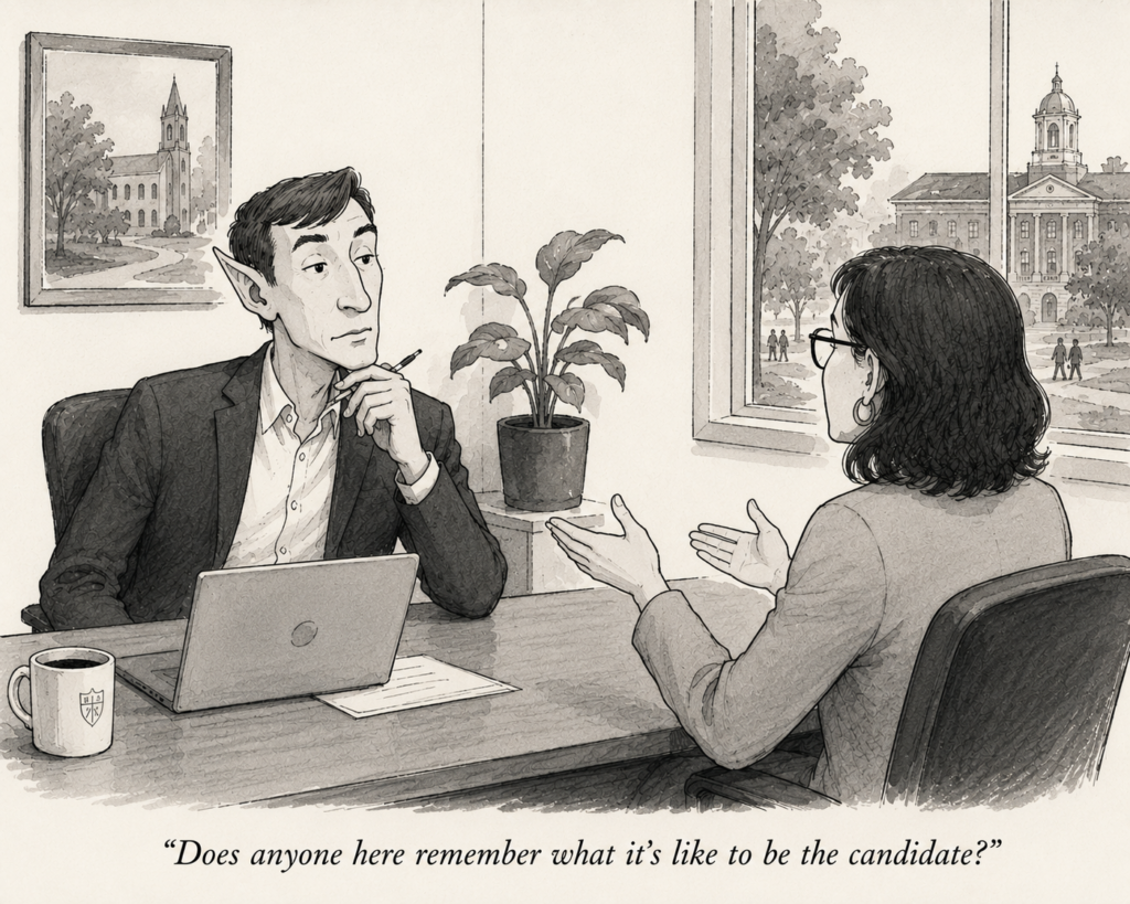 cartoon: Does anyone here remember what it's like to be the candidate?